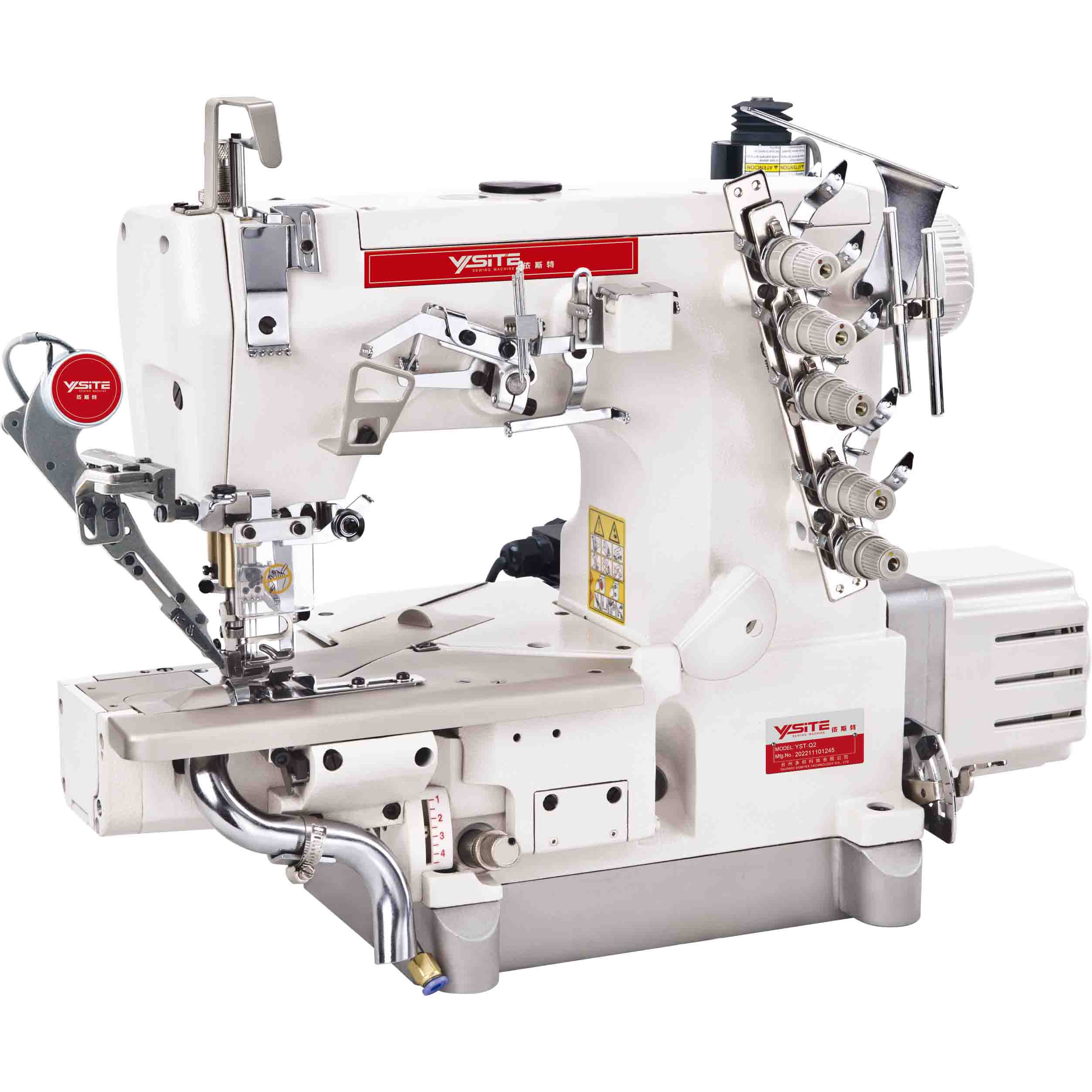 YST-W600D-35ZD/UT  Intelligent cylinder-bed interlock sewing machine(left cutter)