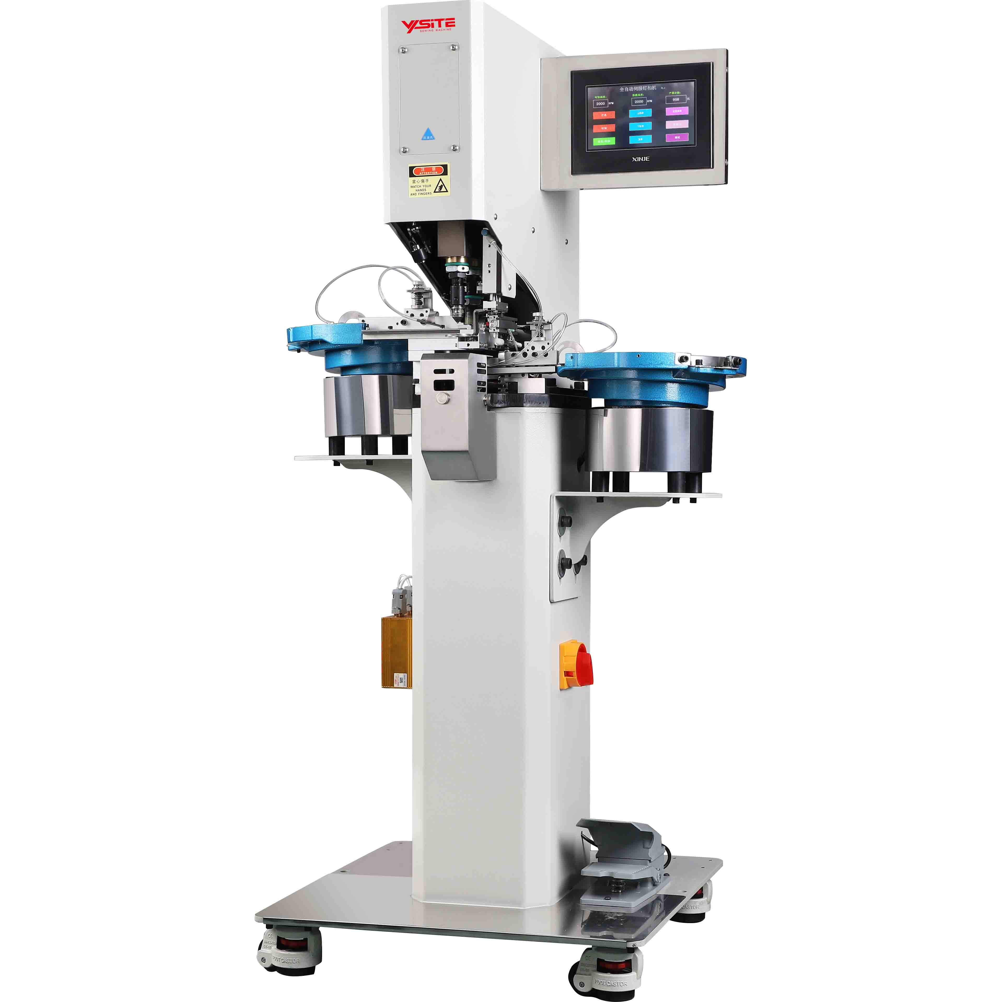 YST-718 Intelligent punching with snaping button machine