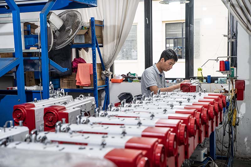 Our factory assembly line. Bus